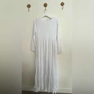 Elegant White Maxi Dress LDS Temple Dress